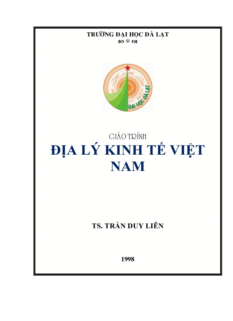 image for page Giáo trình ĐỊA LÝ KINH TẾ VIỆT NAM