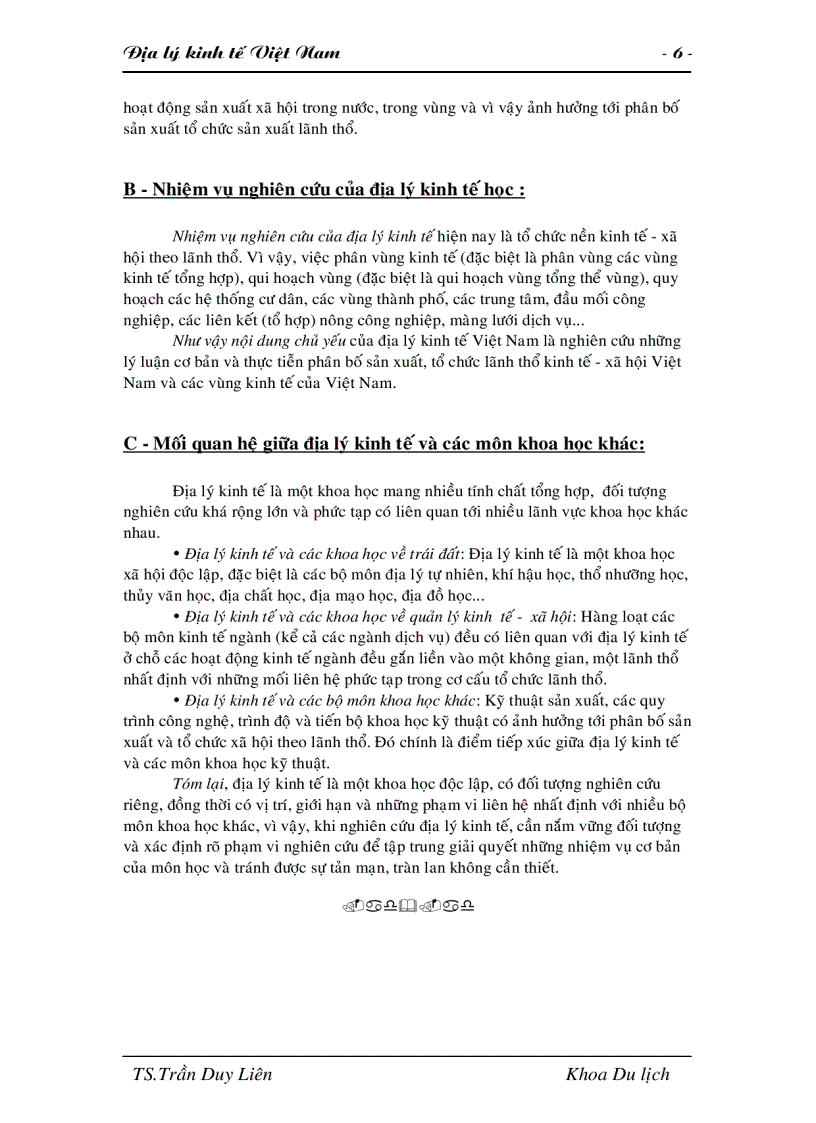 image for page Giáo trình ĐỊA LÝ KINH TẾ VIỆT NAM