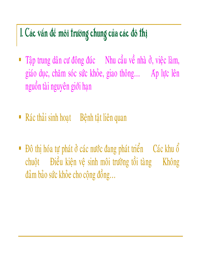 image for page Quản lý môi trường đô thị và khu công nghiệp