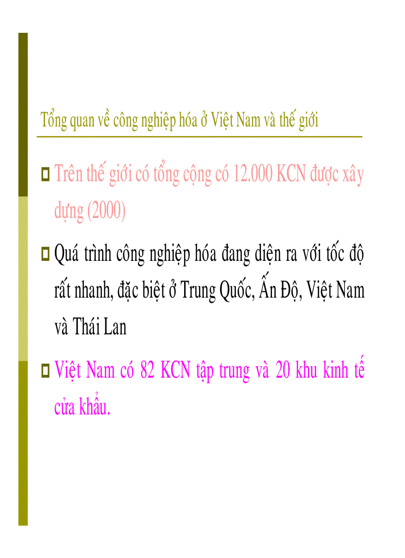 image for page Quản lý môi trường đô thị và khu công nghiệp