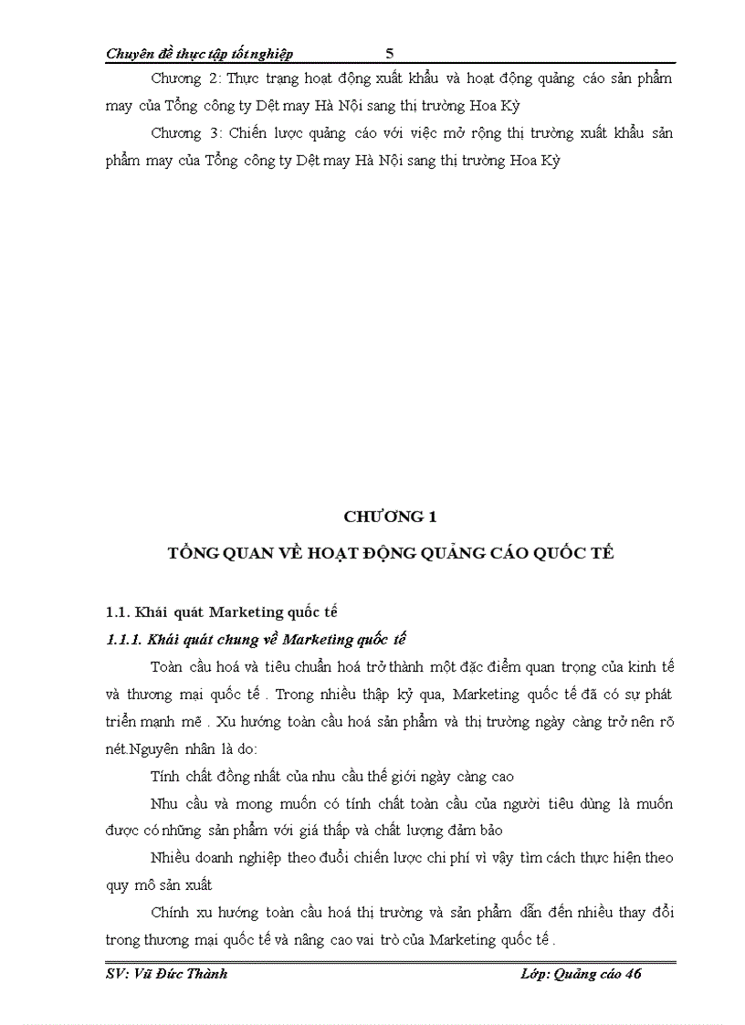 image for page Chiến lược quảng cáo với việc mở rộng thị trường xuất khẩu sản phẩm may của HÀ NỘI sang thị trường Hoa Kỳ