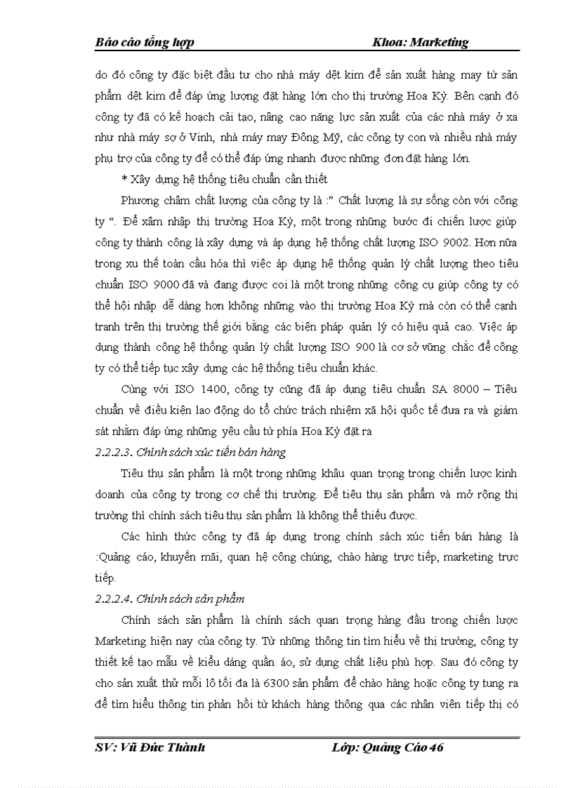 image for page Chiến lược quảng cáo với việc mở rộng thị trường xuất khẩu sản phẩm may của HÀ NỘI sang thị trường Hoa Kỳ