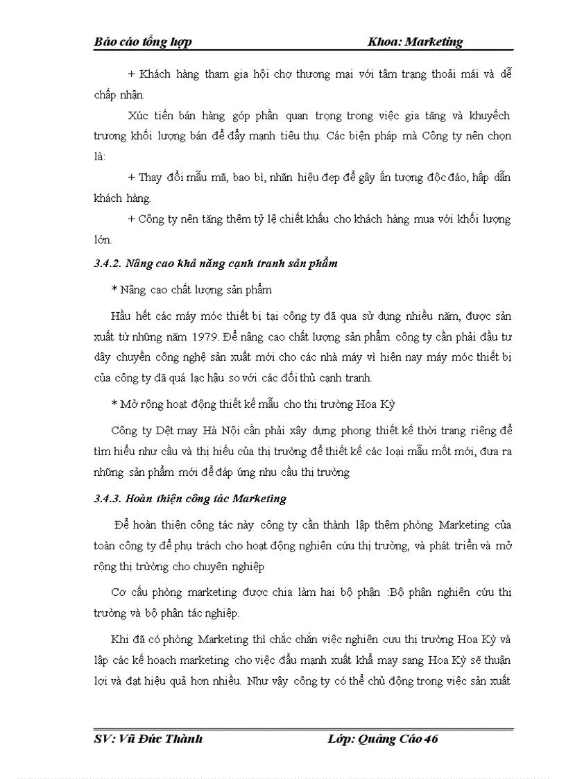 image for page Chiến lược quảng cáo với việc mở rộng thị trường xuất khẩu sản phẩm may của HÀ NỘI sang thị trường Hoa Kỳ
