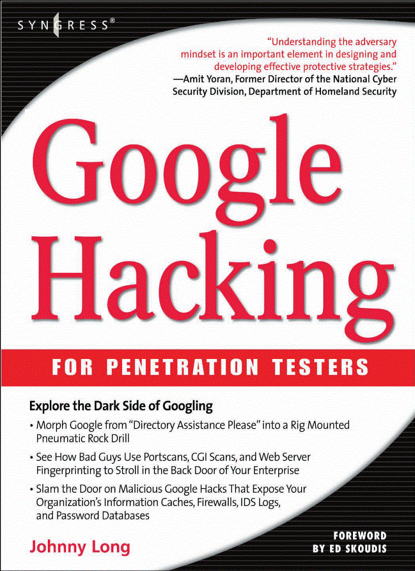 image for page Google Hacking for Penetration Testers
