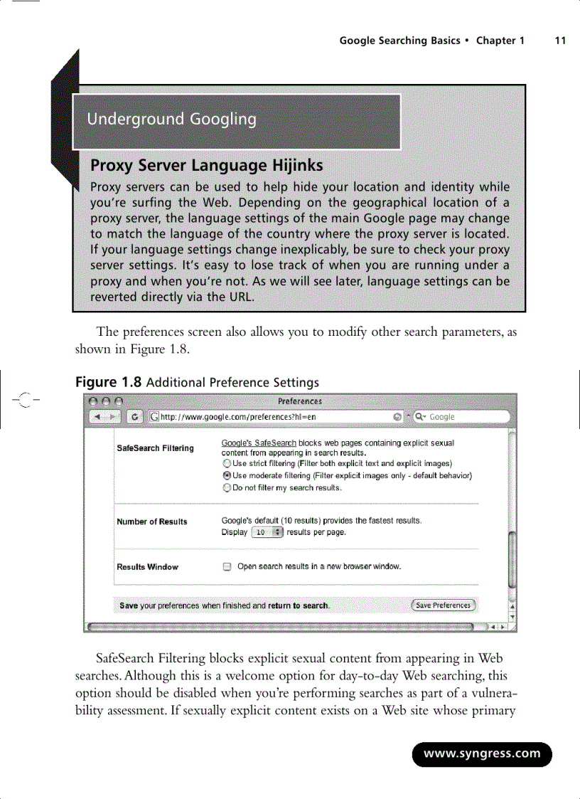 image for page Google Hacking for Penetration Testers