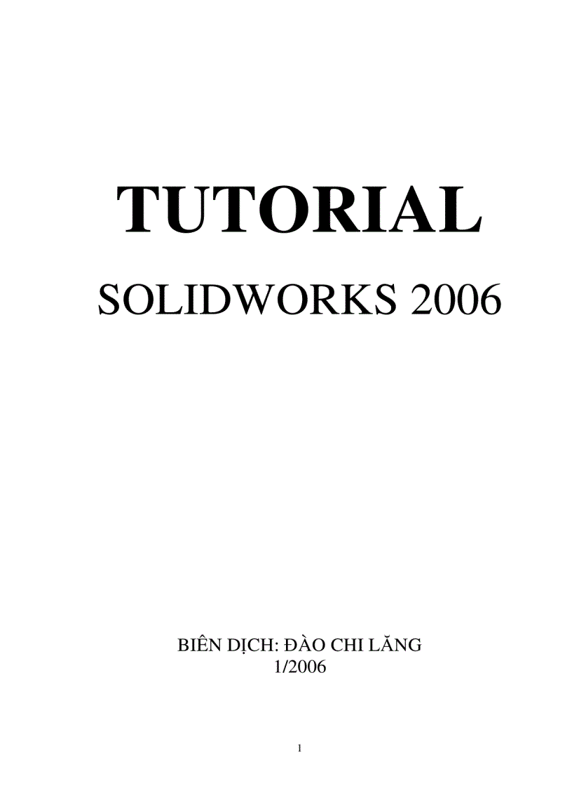 image for page Tutorial solidworks 2006