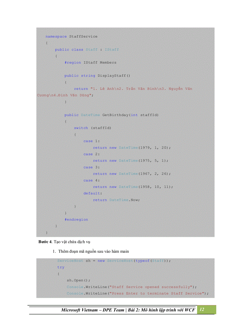 image for page Mô hình lập trình với windows communication foundation