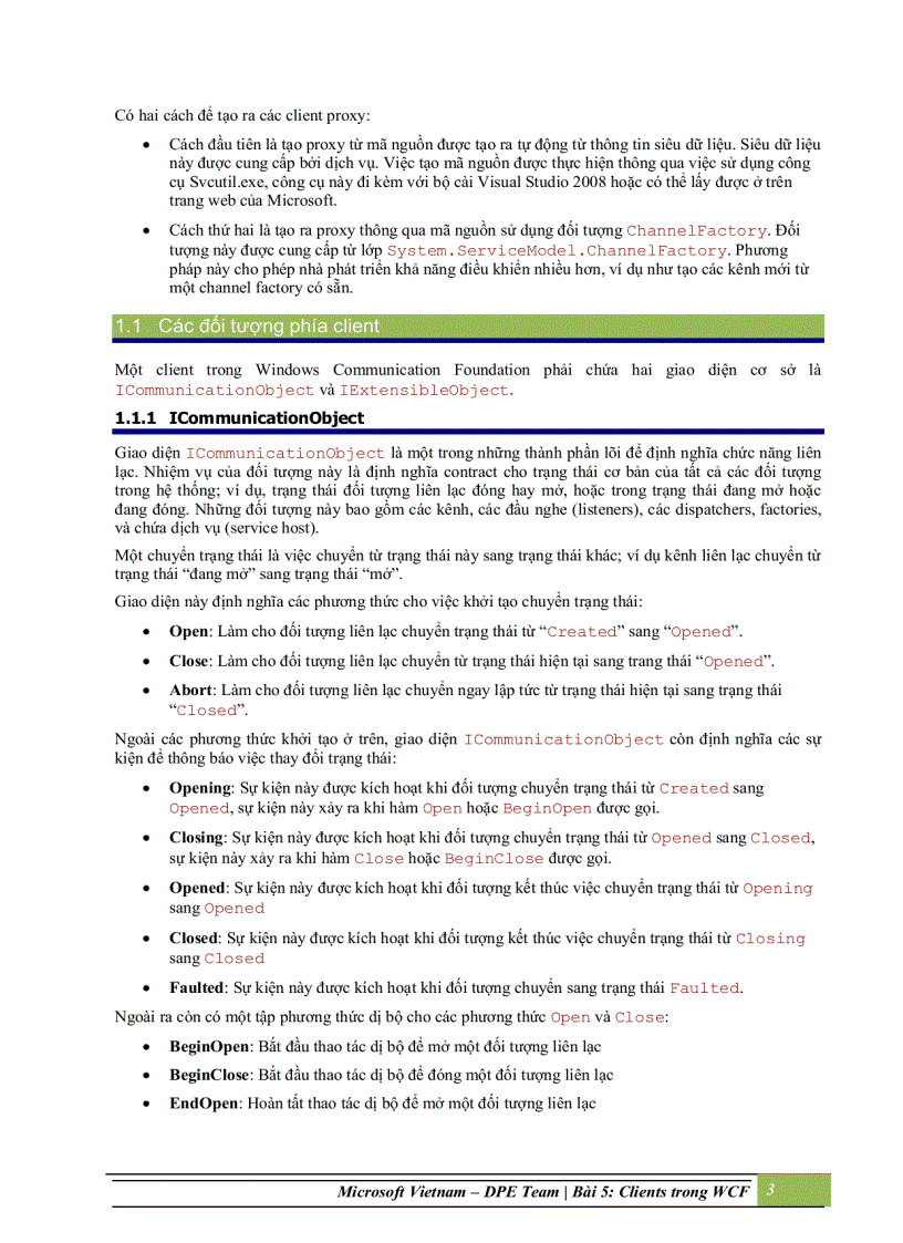 image for page Clients trong windows communication foundation