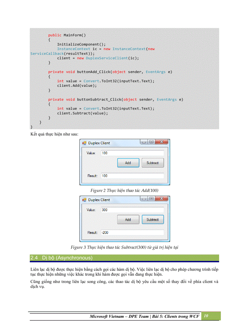 image for page Clients trong windows communication foundation