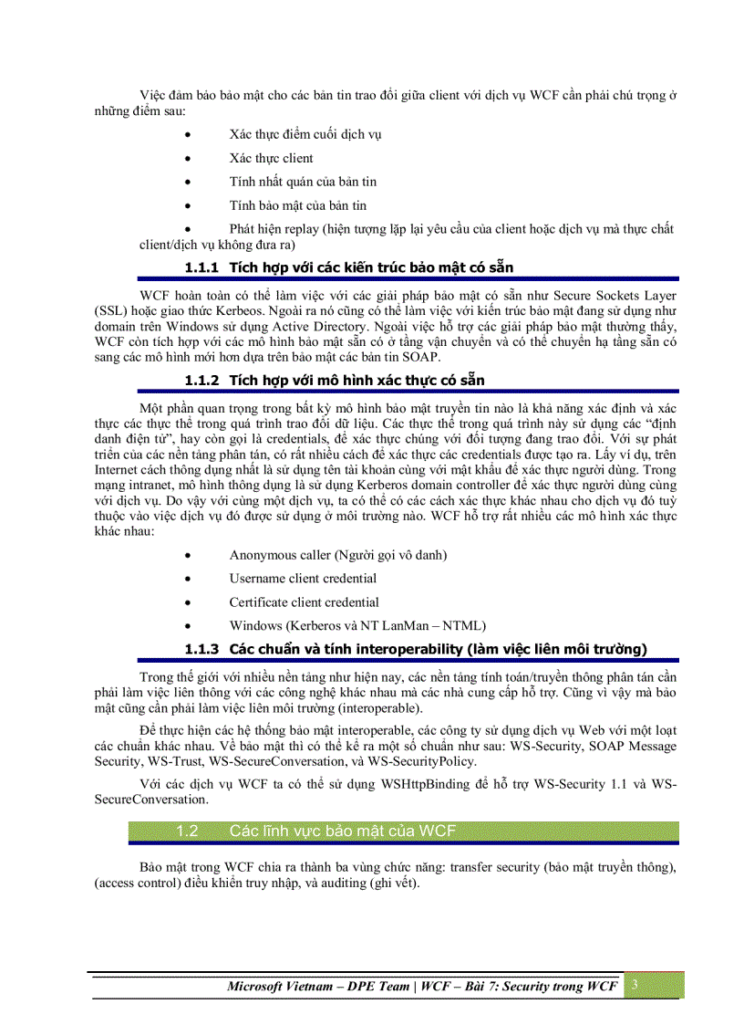 image for page Security trong windows communication foundation