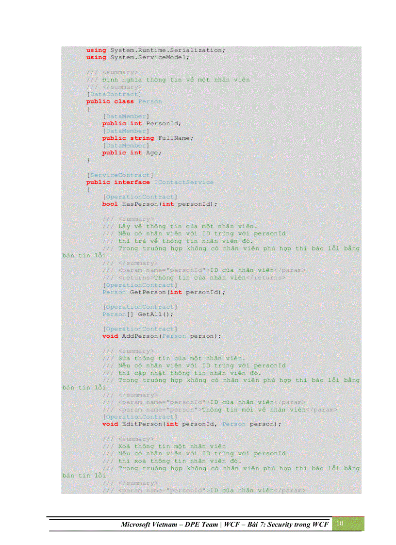 image for page Security trong windows communication foundation