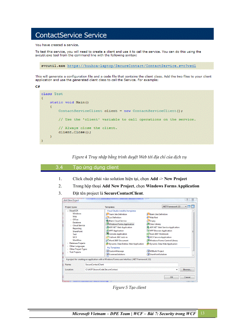image for page Security trong windows communication foundation