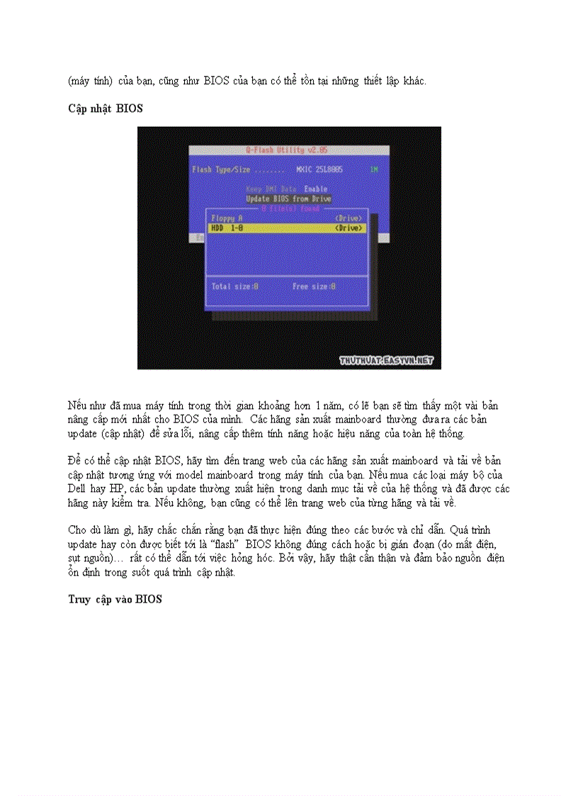 image for page Giúp máy tính chạy nhanh hơn với một vài thủ thuật BIOS