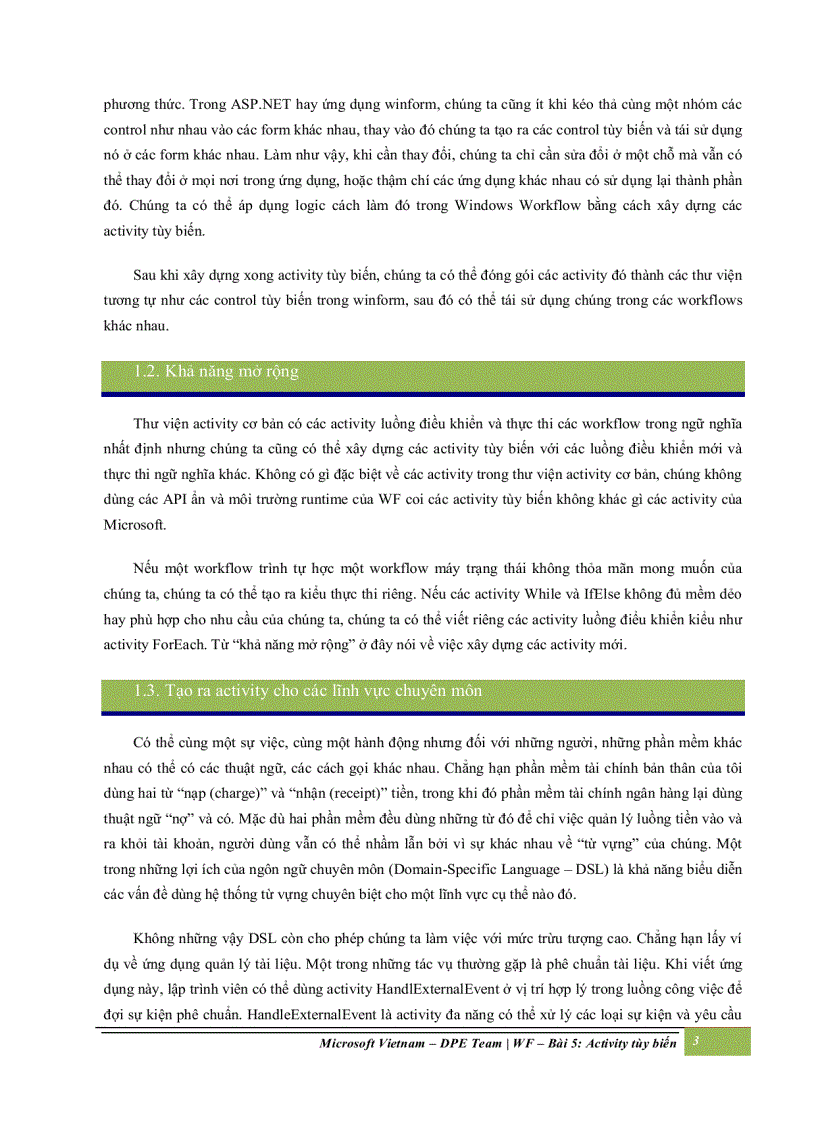 image for page Activity tùy biến