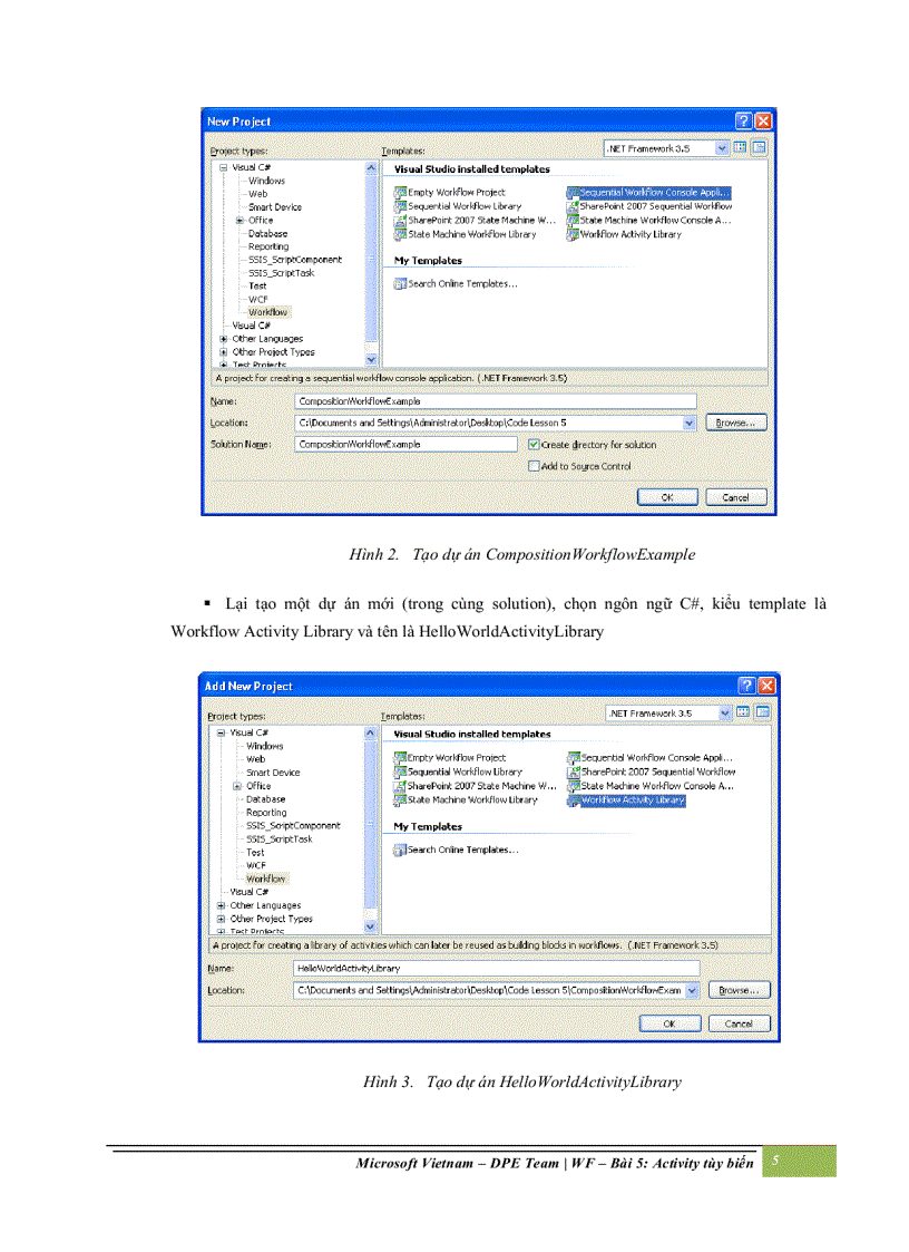 image for page Activity tùy biến