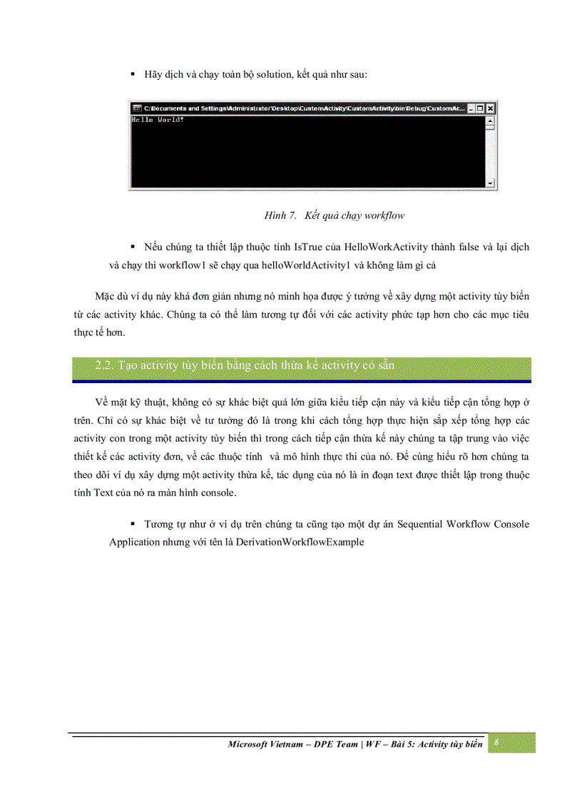 image for page Activity tùy biến