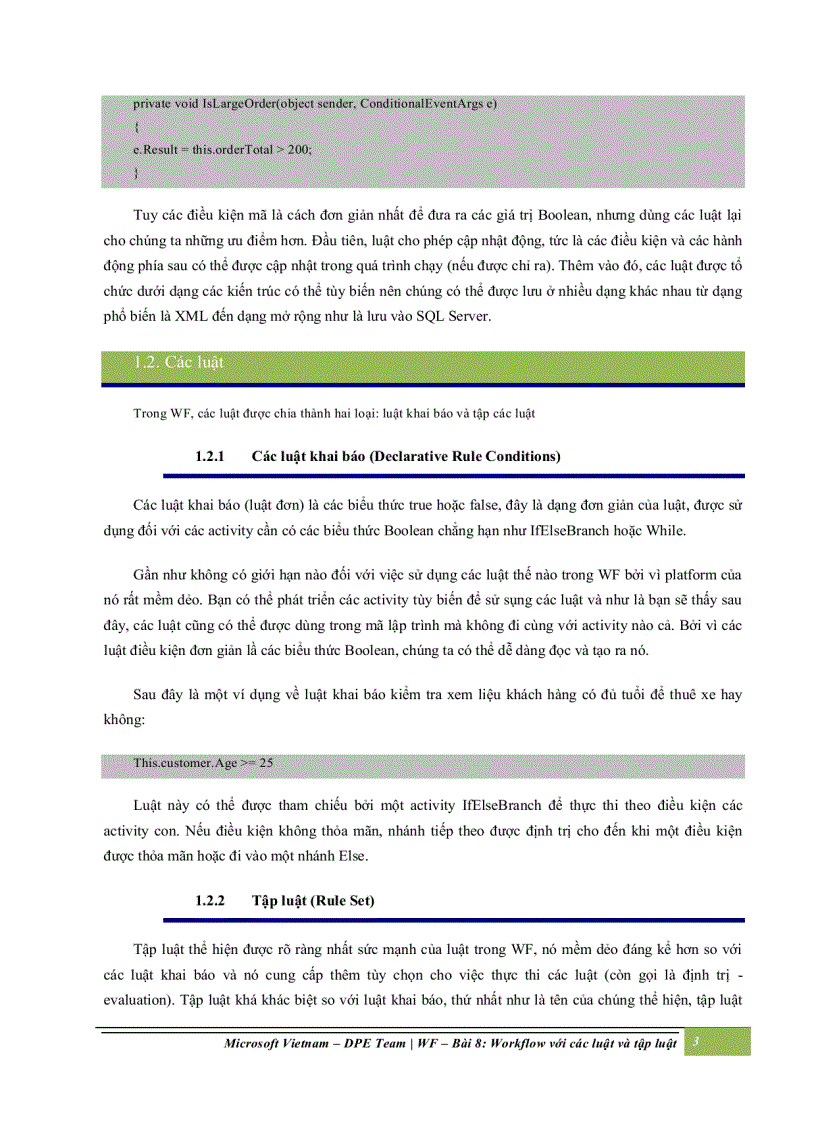 image for page Workflow với các luật và tập luật