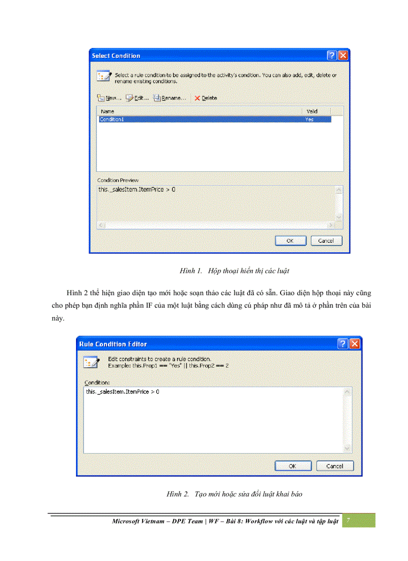 image for page Workflow với các luật và tập luật
