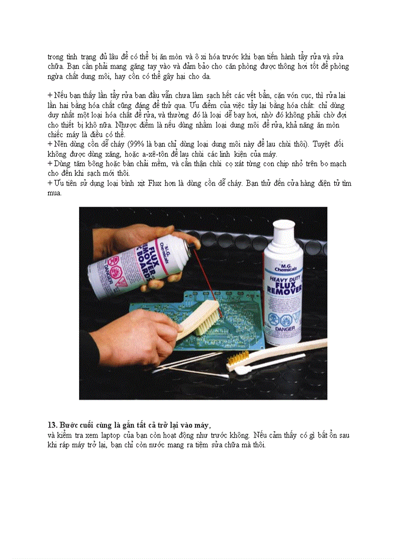 image for page Xử lý laptop khi bị dính nước