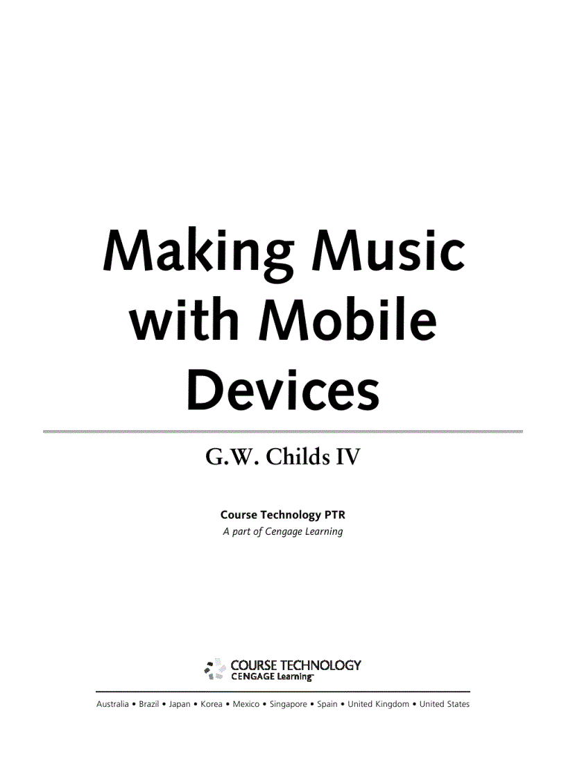 Making Music with Mobile Devices