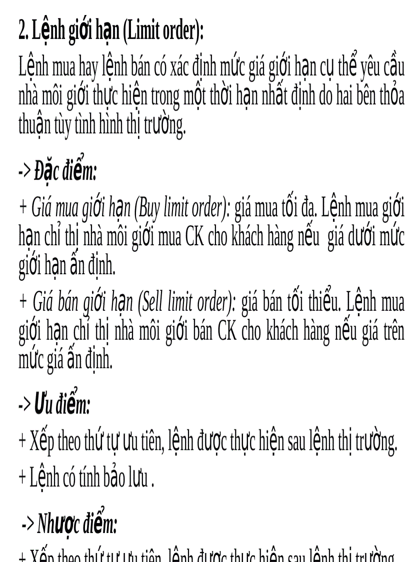 image for page Các giao dịch trên thị trường chứng khoán tập trung