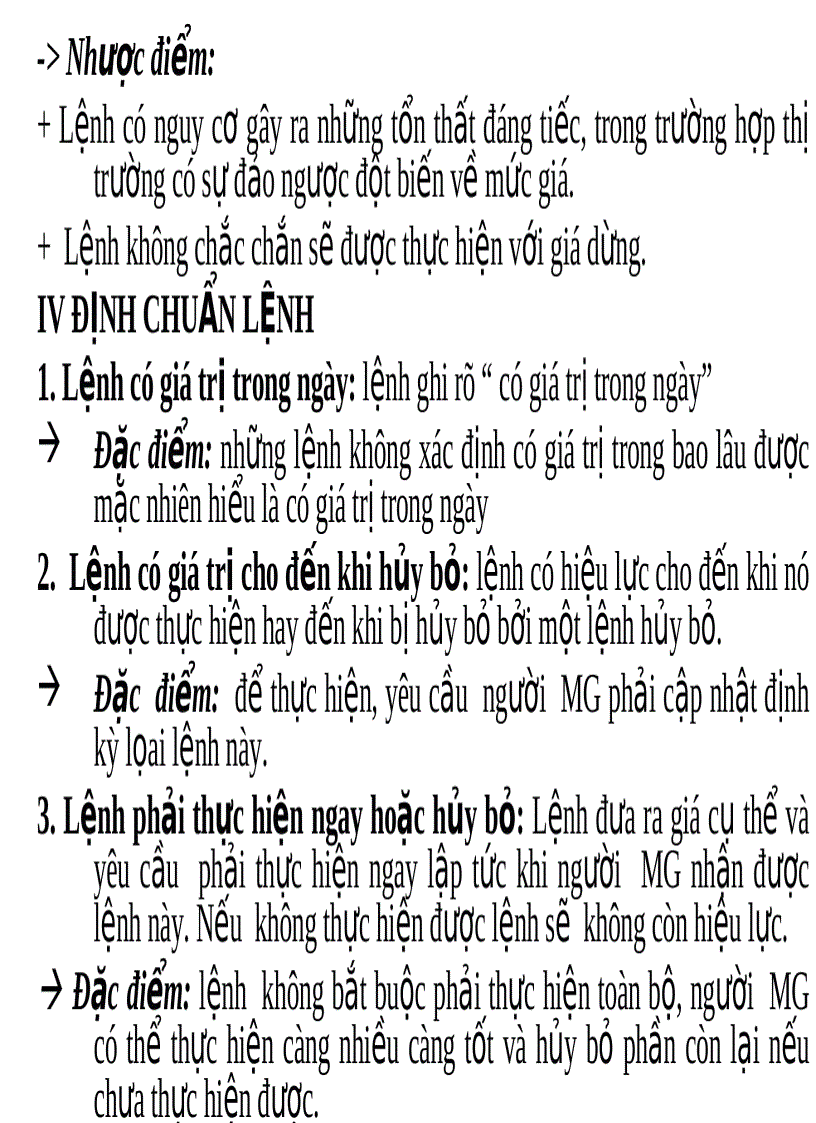 image for page Các giao dịch trên thị trường chứng khoán tập trung