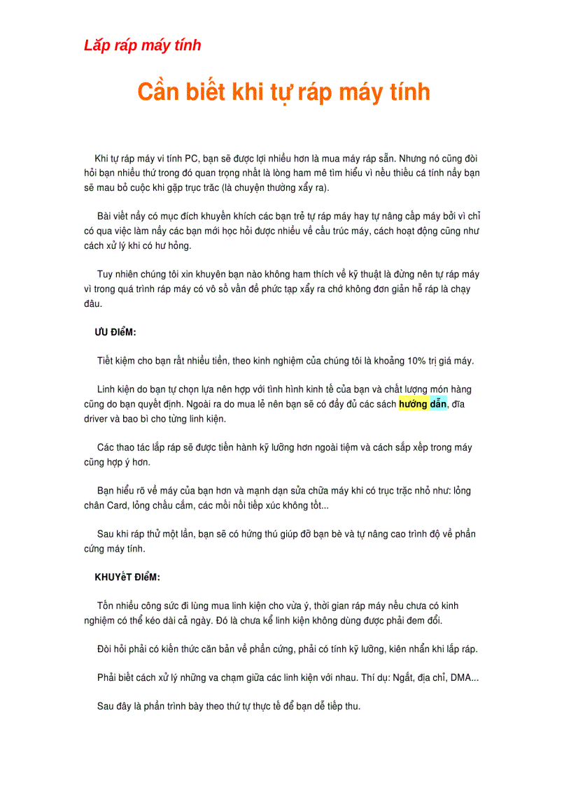 image for page Tự lắp ráp máy tính