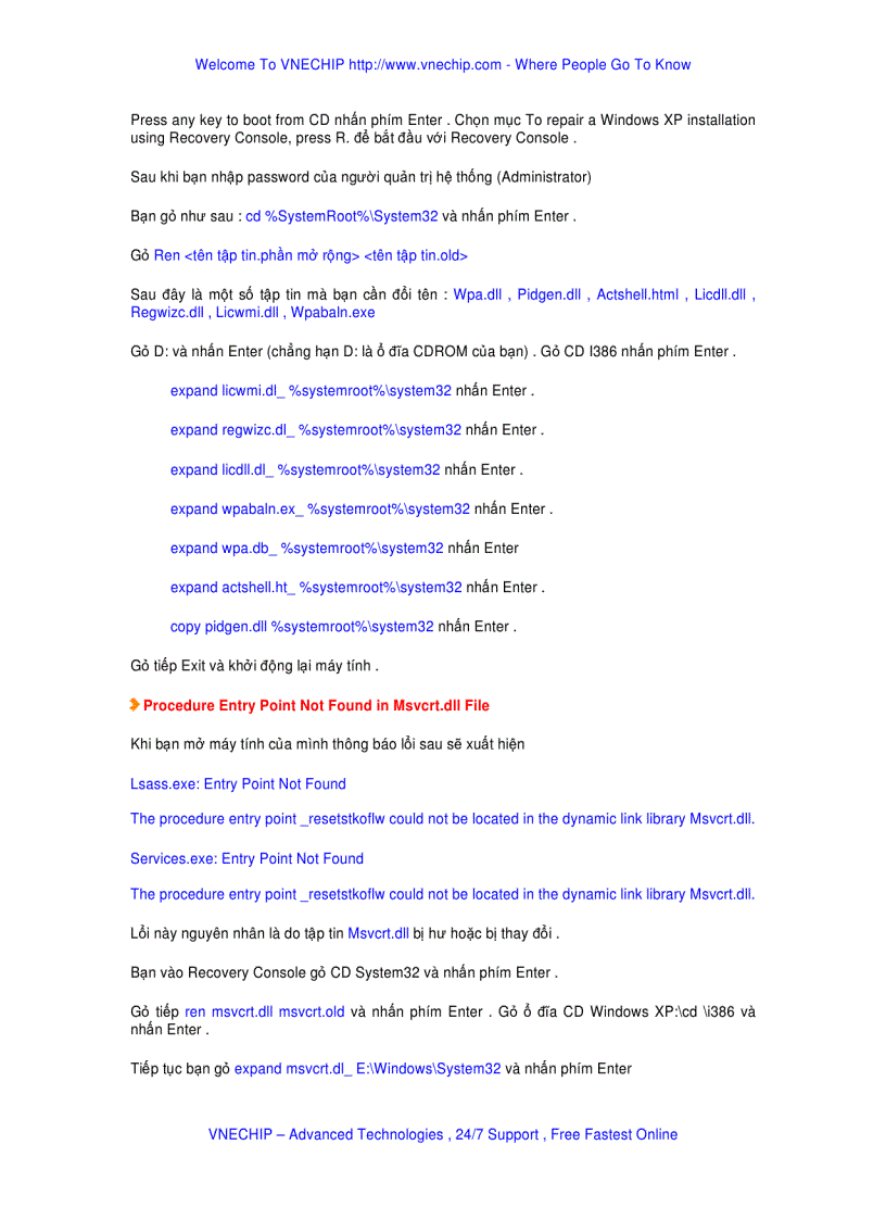 image for page 500 lỗi win và cách khắc phục