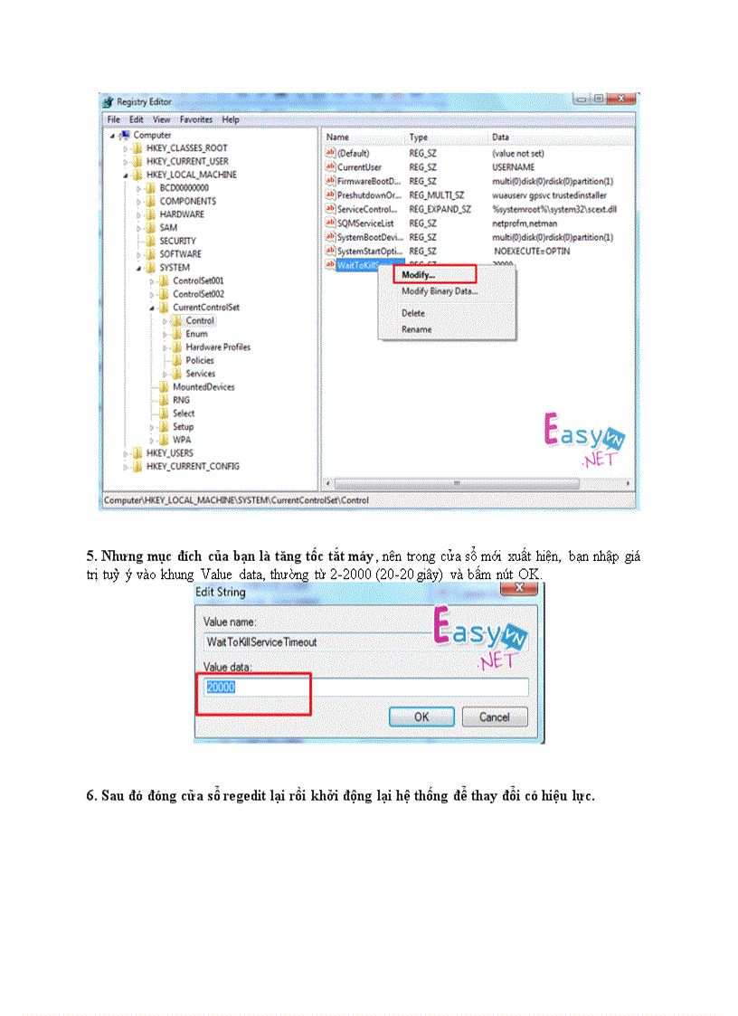 image for page Tăng tốc tắt máy trong Windows 7