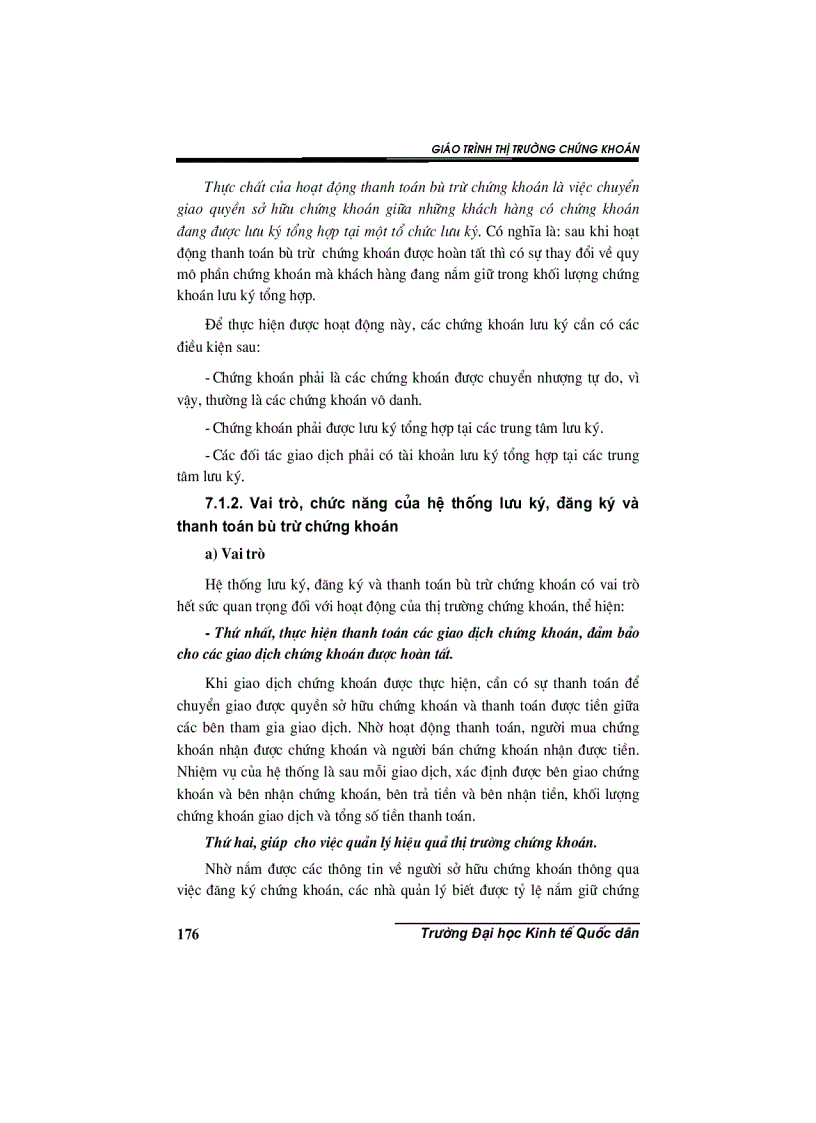 image for page Chương 7 Lưu ký đăng ký và thanh toán bù trừ chứng khoán