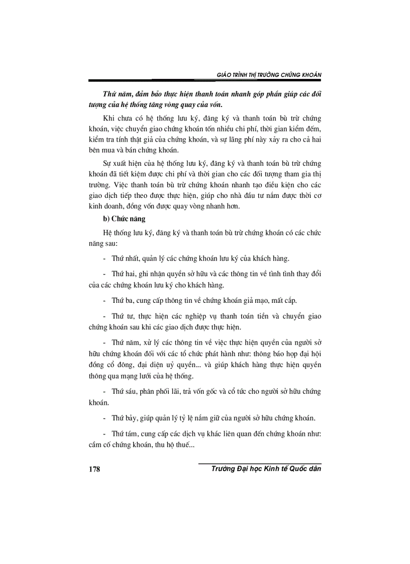 image for page Chương 7 Lưu ký đăng ký và thanh toán bù trừ chứng khoán