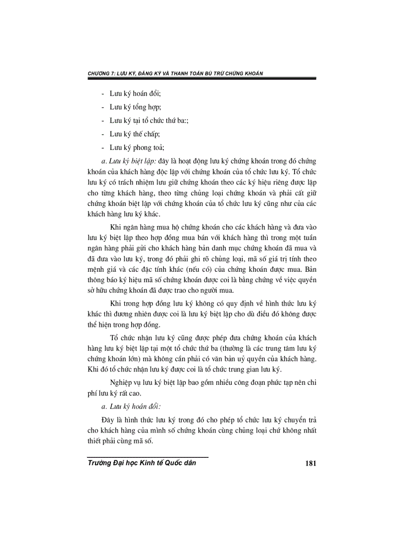 image for page Chương 7 Lưu ký đăng ký và thanh toán bù trừ chứng khoán