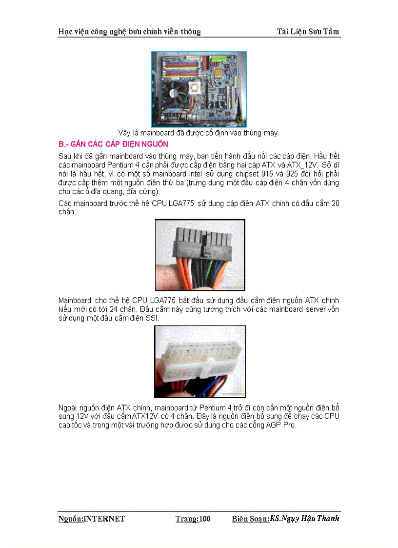 image for page Những điều cần biết khi lắp ráp máy tính