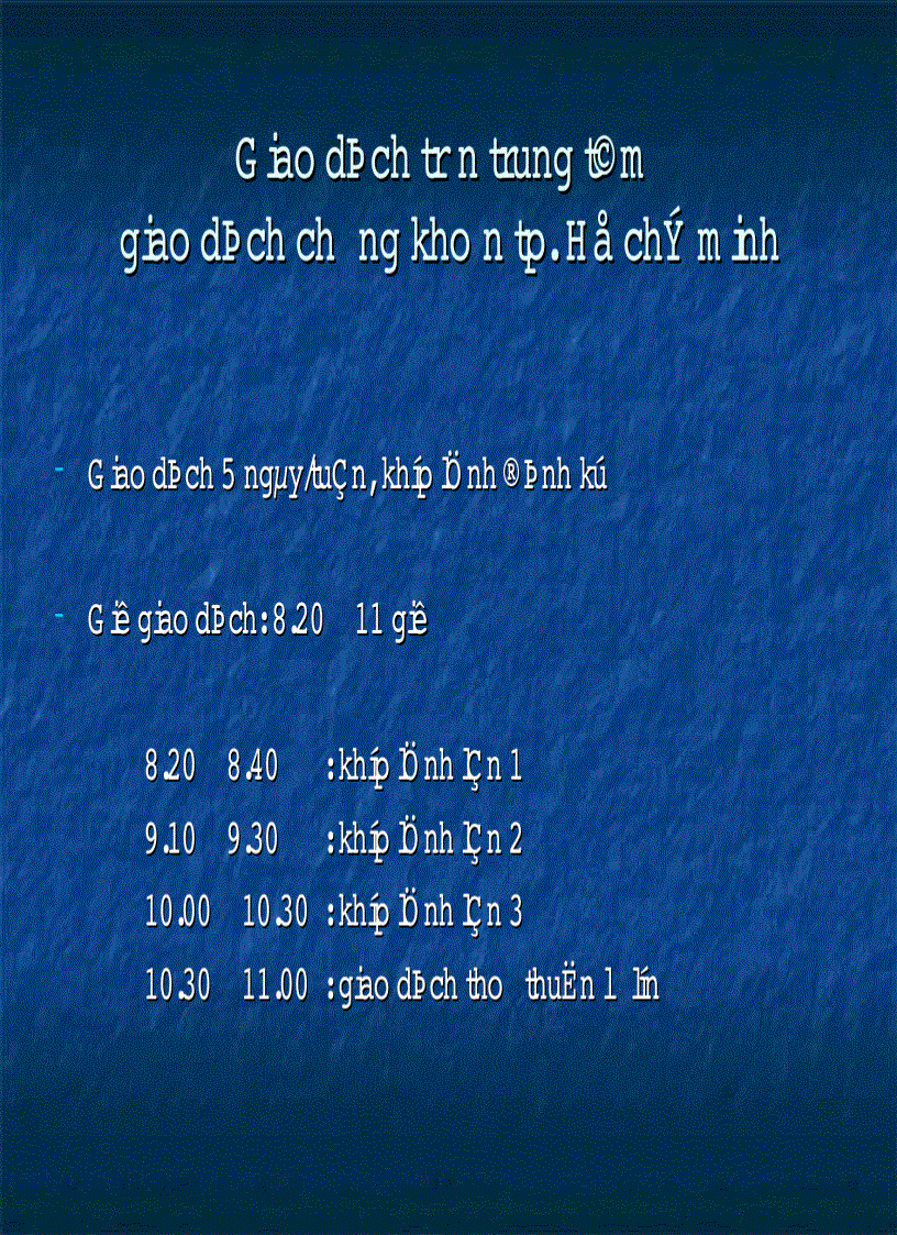 image for page Giáo dịch chứng khoán tại sở giao dịch