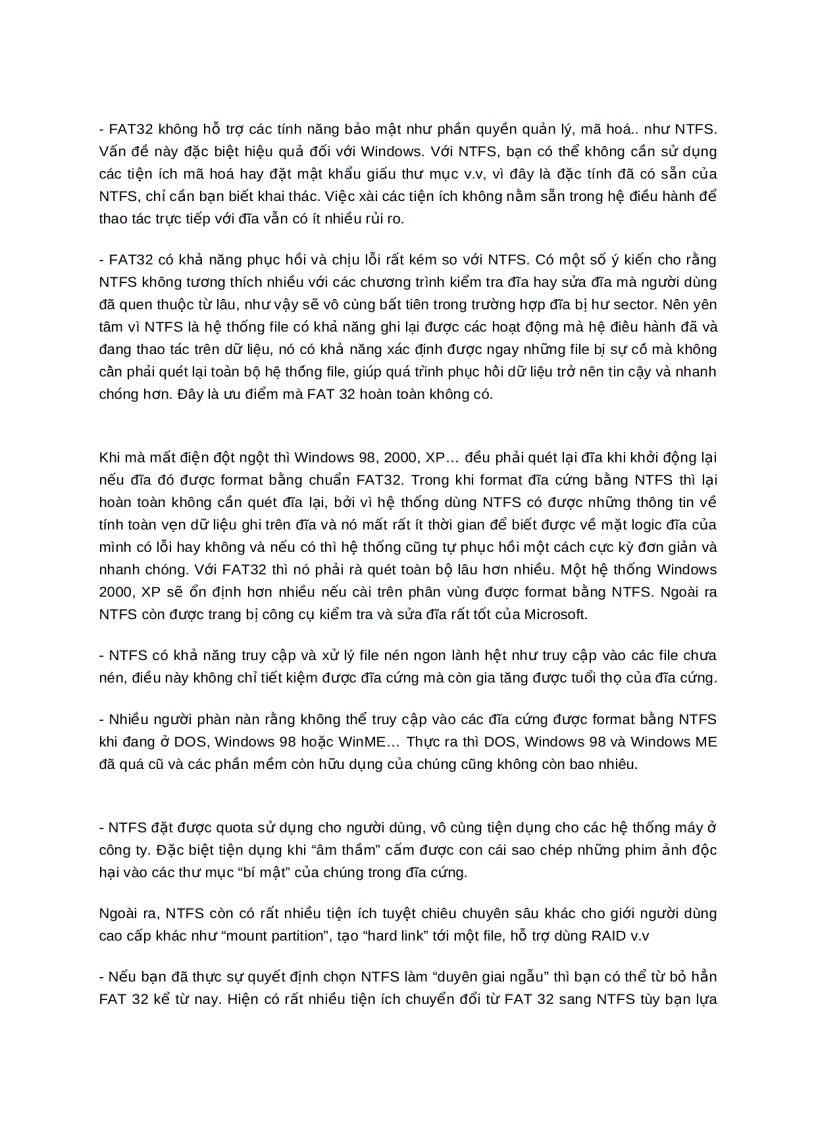 image for page Hướng dẫn kiến thức cơ bản về FAT32 và NTFS