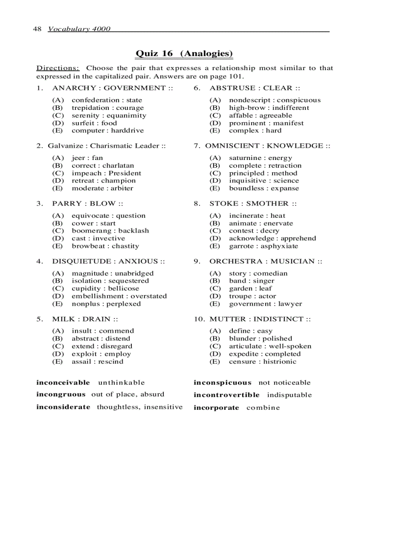 image for page Vocabulary 4000 the 4000 words essential for an ed ucated vocabulary 2