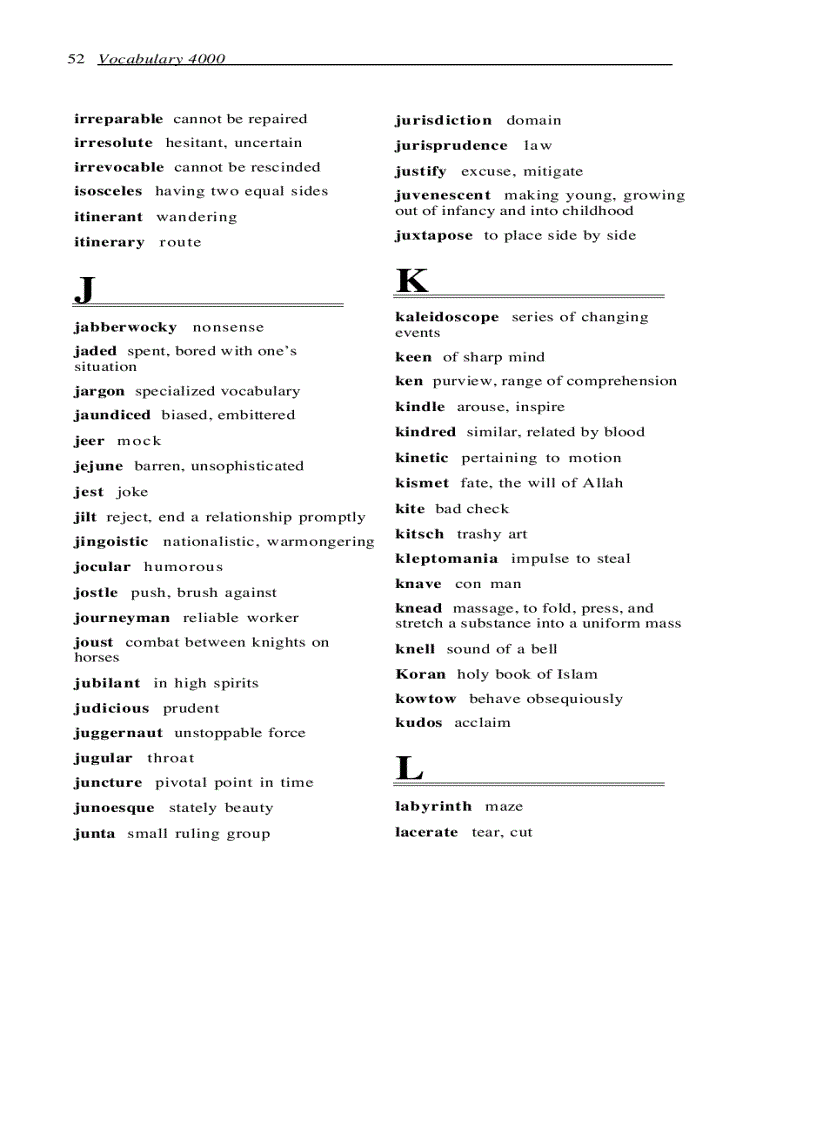 image for page Vocabulary 4000 the 4000 words essential for an ed ucated vocabulary 2