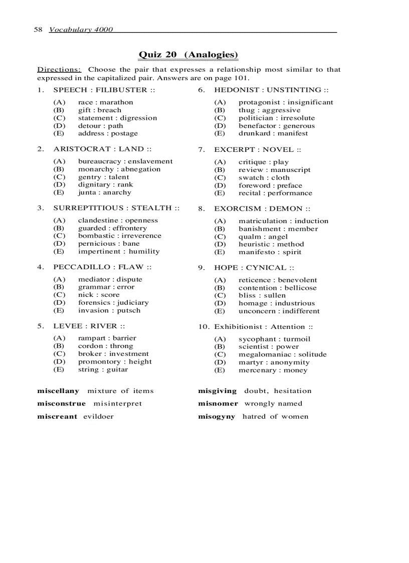 image for page Vocabulary 4000 the 4000 words essential for an ed ucated vocabulary 2