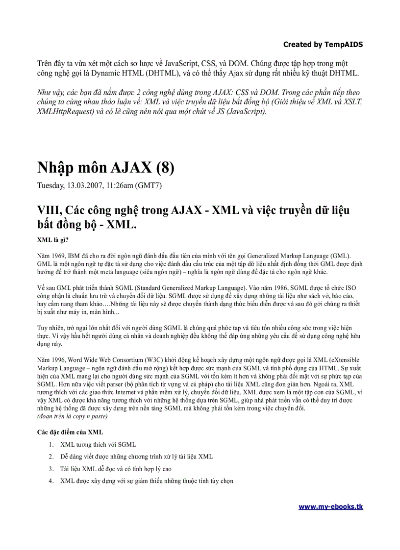 image for page Ebook nhập môn Ajax