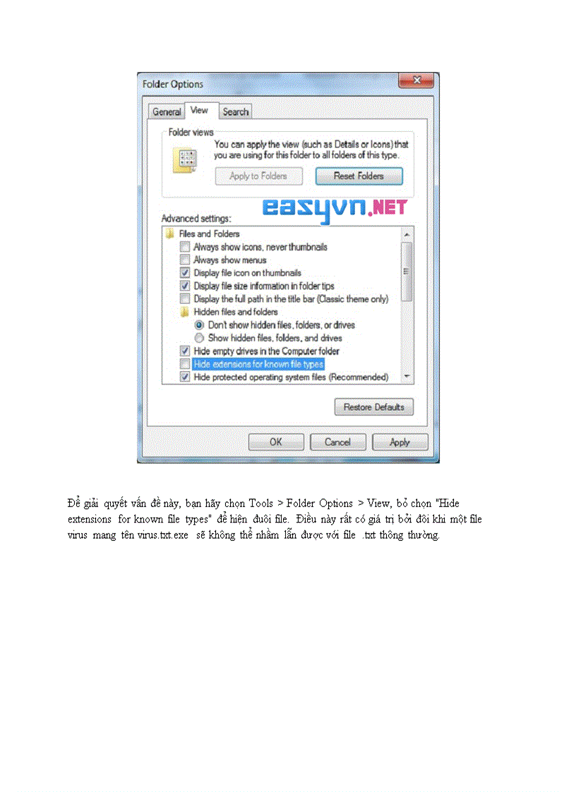 image for page Xử lý những lỗi người dùng thường gặp với Windows 7