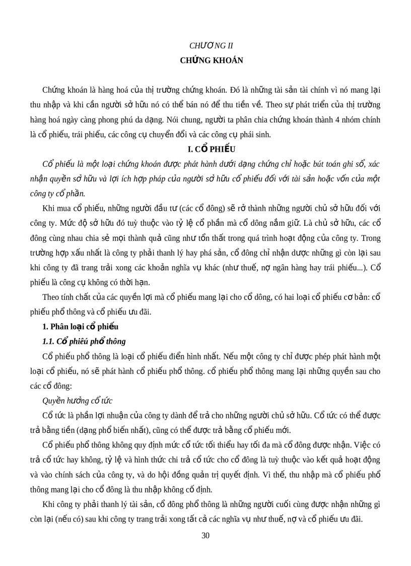 image for page Giáo trình chứng khoán