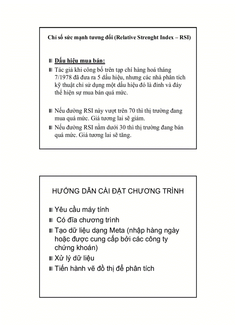 image for page Bài giảng phân tích kỹ thuật Xác định thời điểm mua bán chứng khoán
