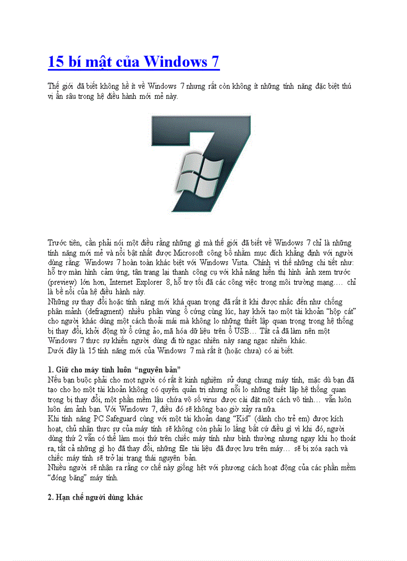 image for page 15 bí mật của Windows 7