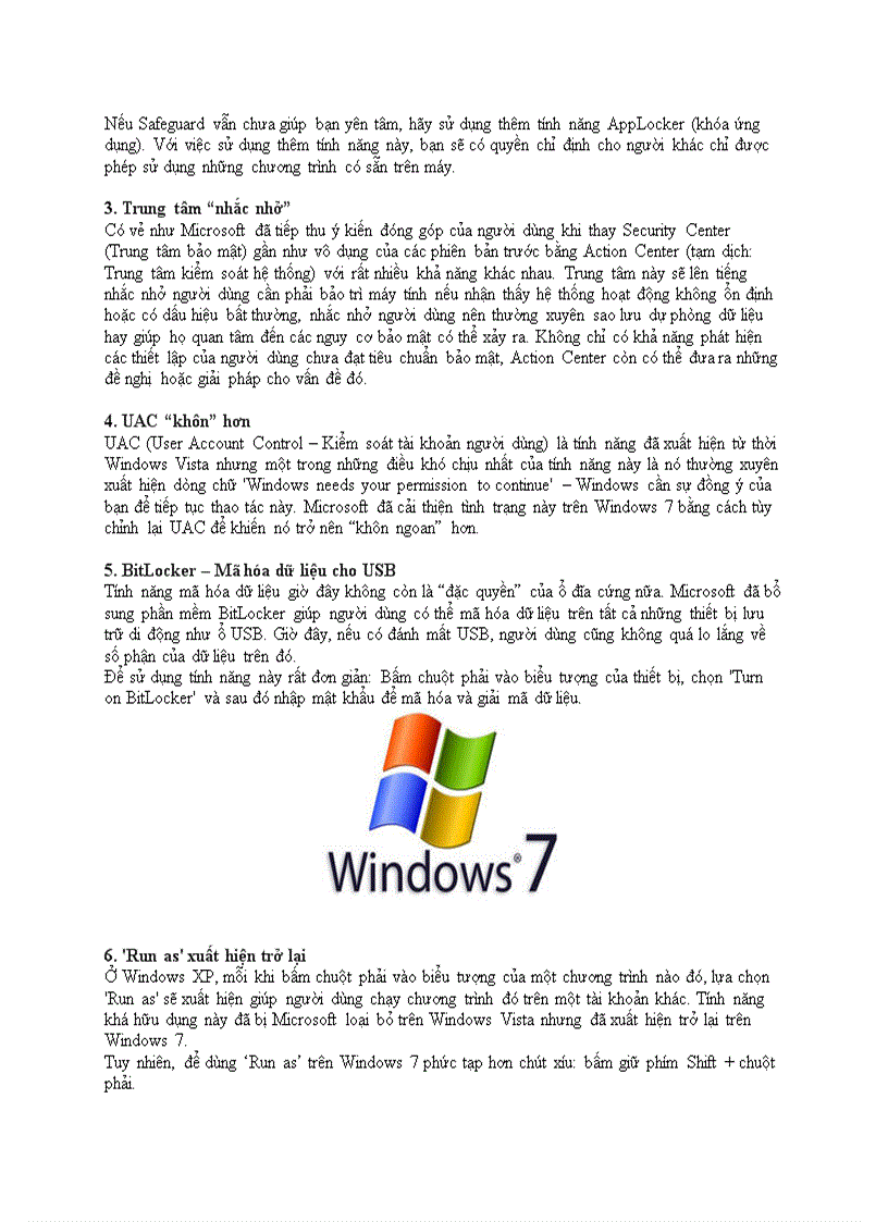 15 bí mật của Windows 7