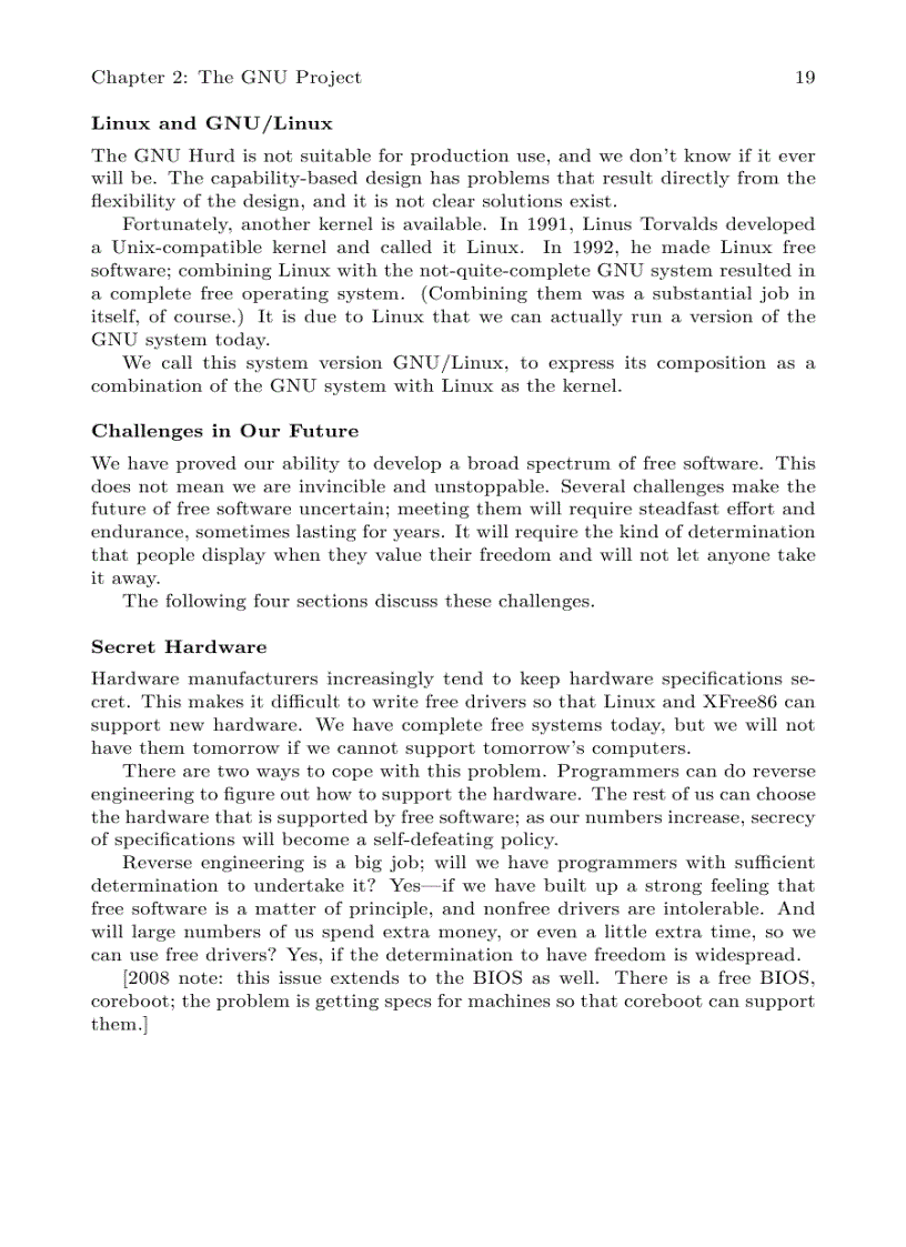 image for page Free Software Free Society