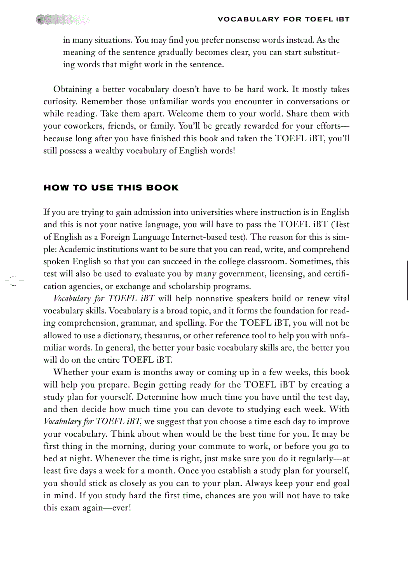 image for page Vocabulary for TOEFL iBT
