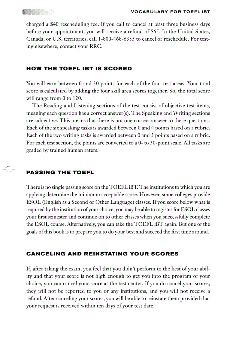 image for page Vocabulary for TOEFL iBT