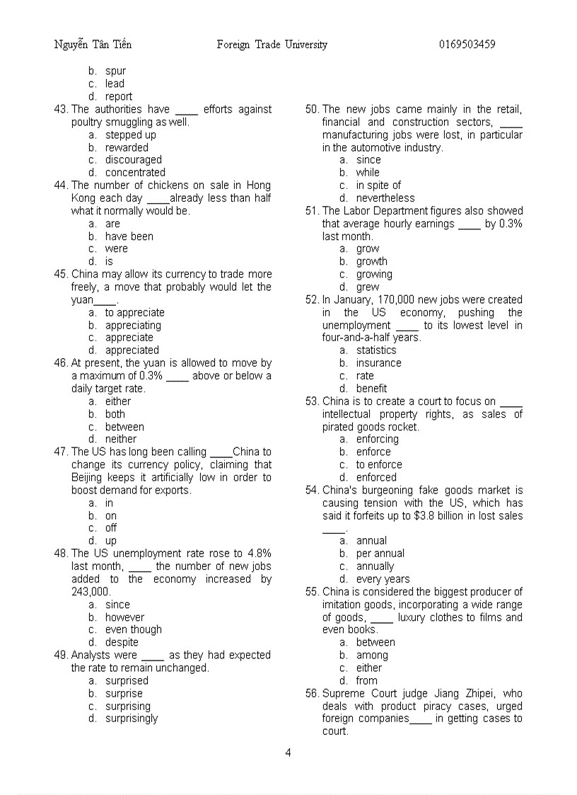 image for page Master part 5 toeic 06
