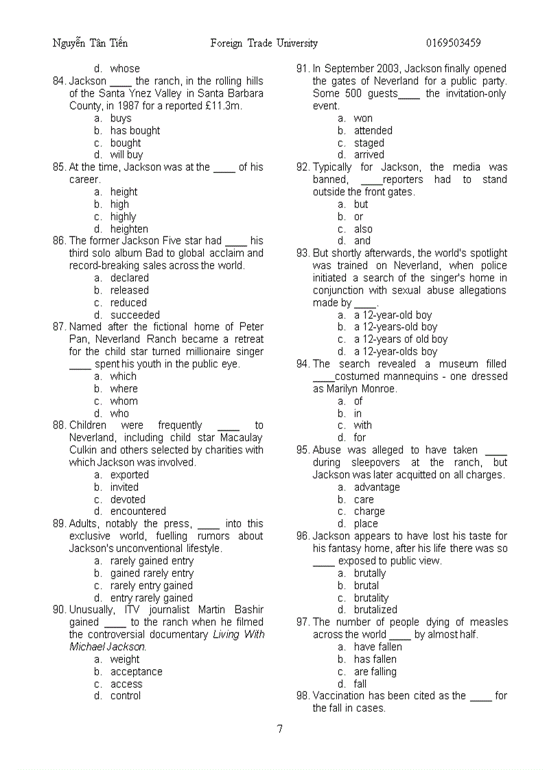 image for page Master part 5 toeic 06