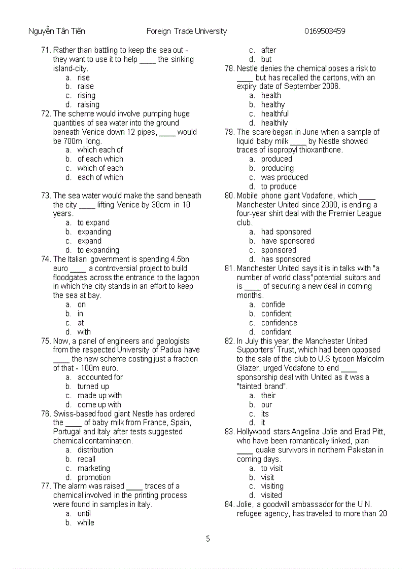 image for page Master part 5 toeic 02